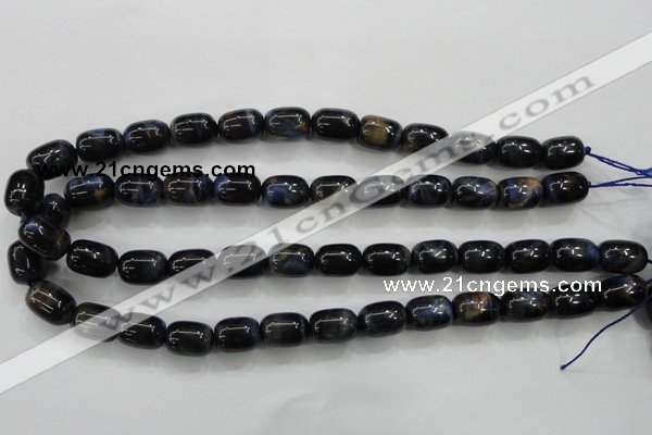 CTE79 15.5 inches 11*15mm drum blue tiger eye gemstone beads