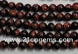 CTE83 15.5 inches 6mm round red tiger eye gemstone beads