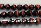 CTE84 15.5 inches 8mm round red tiger eye gemstone beads