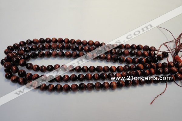 CTE84 15.5 inches 8mm round red tiger eye gemstone beads