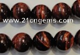 CTE87 15.5 inches 14mm round red tiger eye gemstone beads