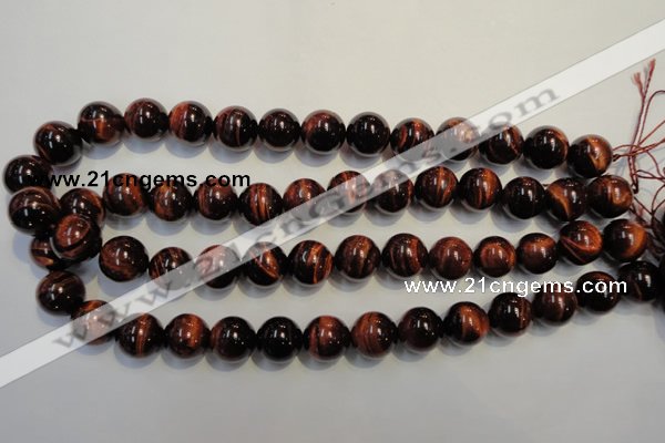 CTE87 15.5 inches 14mm round red tiger eye gemstone beads