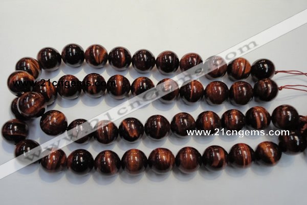 CTE89 15.5 inches 18mm round red tiger eye gemstone beads