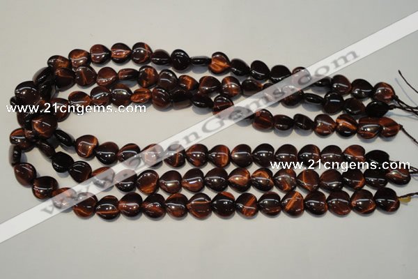 CTE890 15.5 inches 12*12mm heart red tiger eye beads wholesale