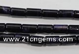 CTE947 15.5 inches 6*10mm tube dyed blue tiger eye beads wholesale