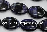 CTE954 15.5 inches 15*20mm oval dyed blue tiger eye beads wholesale