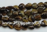 CTE97 15.5 inches 8*8mm heart yellow tiger eye beads wholesale