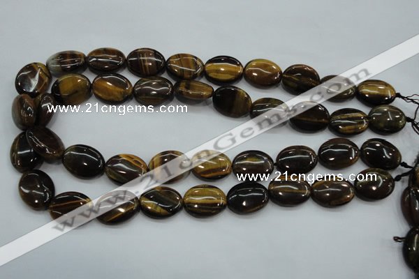 CTE98 15.5 inches 15*20mm oval yellow tiger eye beads wholesale