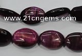 CTE995 15.5 inches 13*18mm oval dyed red tiger eye beads wholesale