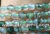 CTG1008 15.5 inches 2mm faceted round tiny moss agate beads