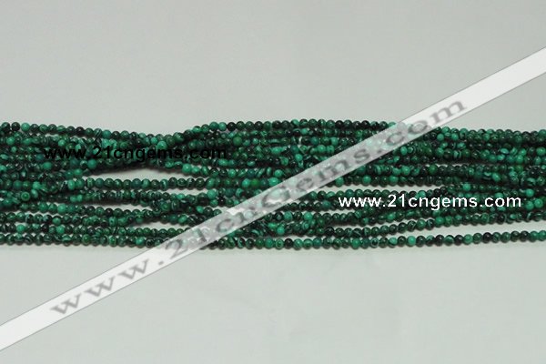 CTG102 15.5 inches 2mm round tiny synthetic malachite beads wholesale