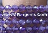 CTG1022 15.5 inches 2mm faceted round tiny amethyst beads