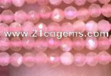 CTG1030 15.5 inches 2mm faceted round tiny moonstone beads