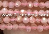 CTG1031 15.5 inches 2mm faceted round tiny moonstone beads