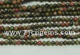 CTG104 15.5 inches 2mm round tiny unakite gemstone beads wholesale