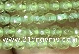 CTG1047 15.5 inches 2mm faceted round tiny peridot gemstone beads