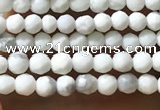 CTG1053 15.5 inches 2mm faceted round tiny white howlite beads