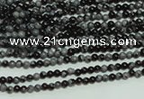 CTG106 15.5 inches 2mm round tiny snowflake obsidian beads wholesale