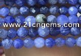 CTG1070 15.5 inches 2mm faceted round tiny sodalite beads