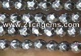 CTG1084 15.5 inches 2mm faceted round tiny hematite beads