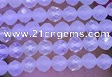 CTG1091 15.5 inches 2mm faceted round tiny quartz glass beads