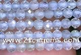 CTG1092 15.5 inches 2mm faceted round tiny quartz glass beads