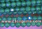 CTG1097 15.5 inches 2mm faceted round tiny quartz glass beads