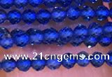 CTG1099 15.5 inches 2mm faceted round tiny quartz glass beads