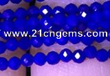 CTG1100 15.5 inches 2mm faceted round tiny quartz glass beads