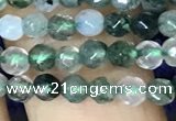 CTG1115 15.5 inches 3mm faceted round tiny moss agate beads