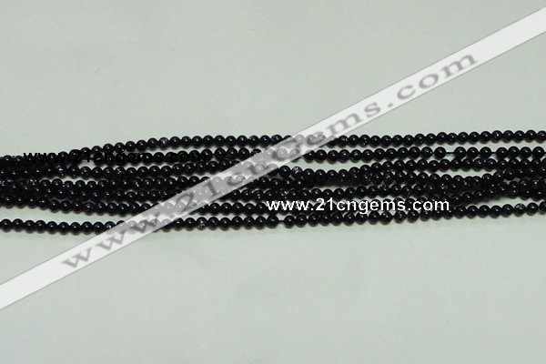 CTG113 15.5 inches 2mm round tiny blue goldstone beads wholesale