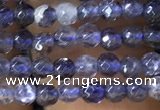 CTG1141 15.5 inches 3mm faceted round tiny iolite gemstone beads