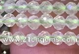 CTG1144 15.5 inches 3mm faceted round tiny prehnite gemstone beads