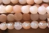 CTG1152 15.5 inches 3mm faceted round tiny pink aventurine beads