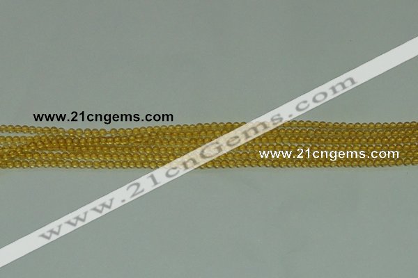 CTG116 15.5 inches 2mm round tiny citrine gemstone beads wholesale