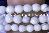 CTG1170 15.5 inches 3mm faceted round tiny white howlite beads