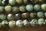 CTG1178 15.5 inches 3mm faceted round tiny African turquoise beads