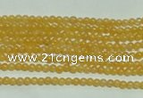 CTG118 15.5 inches 2mm round tiny yellow jade beads wholesale