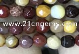 CTG1182 15.5 inches 3mm faceted round tiny mookaite gemstone beads