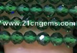 CTG1198 15.5 inches 3mm faceted round tiny quartz glass beads