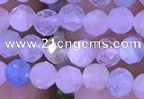 CTG1206 15.5 inches 4mm faceted round tiny morganite beads