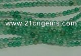 CTG122 15.5 inches 2mm round tiny green agate beads wholesale