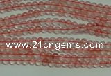 CTG124 15.5 inches 2mm round tiny cherry quartz beads wholesale