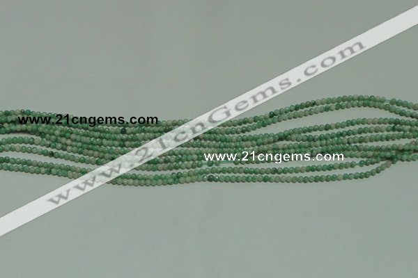 CTG125 15.5 inches 2mm round tiny Qinghai jade beads wholesale