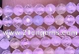 CTG1300 15.5 inches 2mm faceted round morganite gemstone beads