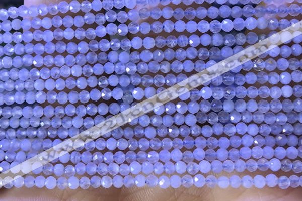 CTG1303 15.5 inches 2mm faceted round blue lace agate beads wholesale