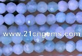 CTG1307 15.5 inches 2mm faceted round amazonite beads wholesale