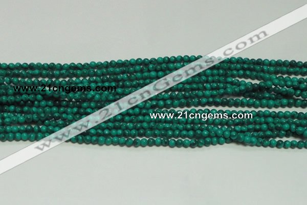 CTG131 15.5 inches 3mm round tiny synthetic malachite beads wholesale