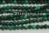 CTG132 15.5 inches 3mm round tiny synthetic malachite beads wholesale