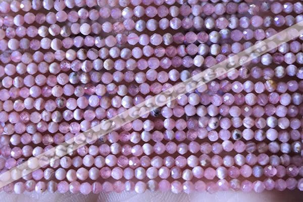 CTG1321 15.5 inches 2mm faceted round rhodochrosite beads wholesale